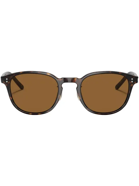 Oliver Peoples Fairmont Sun-F round-frame sunglass Green OV5219SM100953