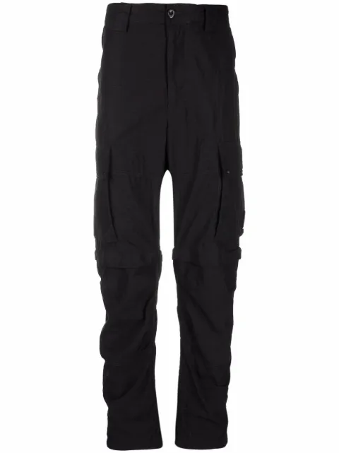 C.P. Company adjustable-length cargo trousers Black 18CMPA170A005991G