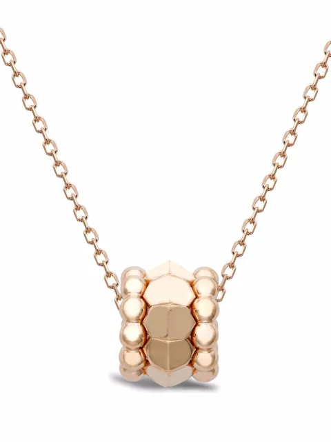 Pragnell 18kt rose gold Bohemia three row peaked polished pendant necklace Gold CR1646