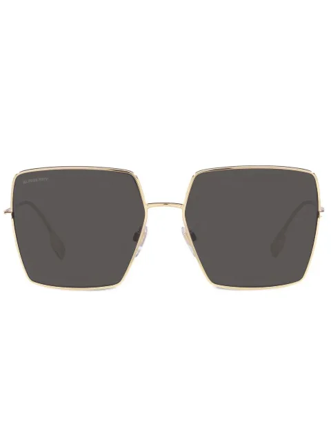 Burberry Eyewear Daphne geometric-frame sunglasses Gold BE3133110987