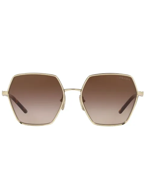 Prada Eyewear PR 56YS oversize-frame sunglasses Gold SPR56YZVN6S1