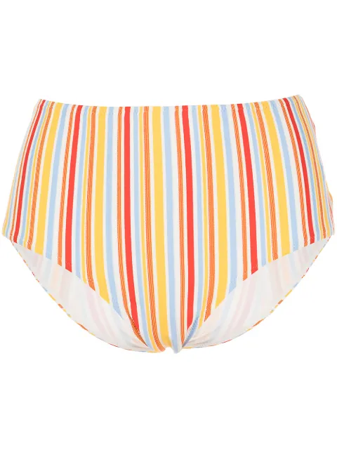 lemlem Mokati high-waisted bikini bottoms Multicolour RS2226STRIPESLEMONZEST