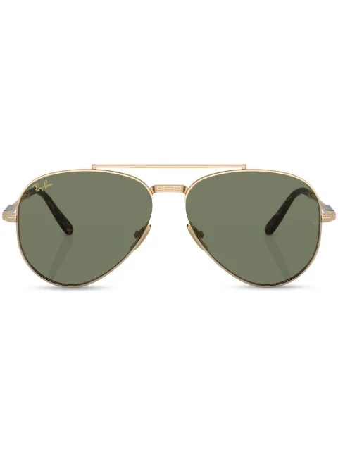 Ray-Ban Pilot-frame tinted sunglasses Gold RB8225313852