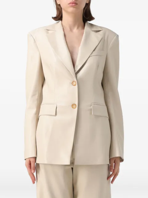 Nanushka single-breasted blazer Neutrals NW22CROW01811