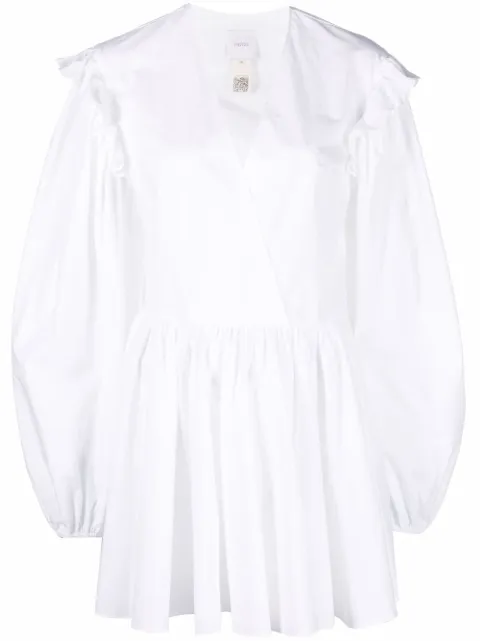 Patou V-neck cotton dress White DR0920017001W