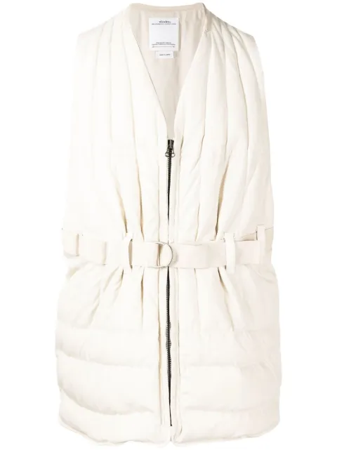 visvim belted padded gilet White 0122105013004