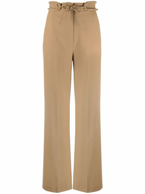 Nanushka tie-waist wide-leg trousers Neutrals NW22PFPA01174