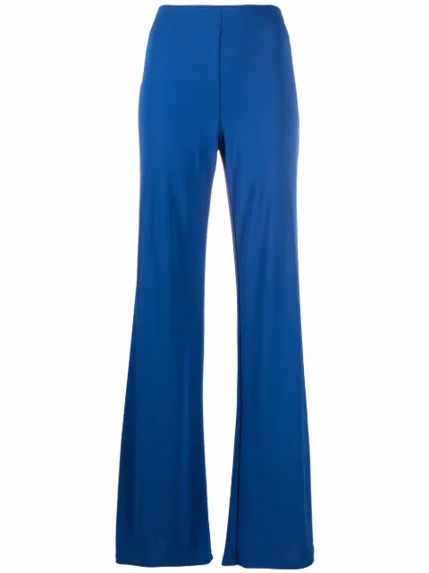 Alberta Ferretti high-waist straight trousers Blue A03210124