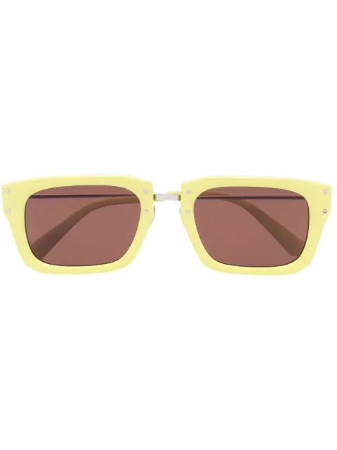 Jacquemus Les lunettes Soli D-frame sunglasses Yellow 226AC4315041