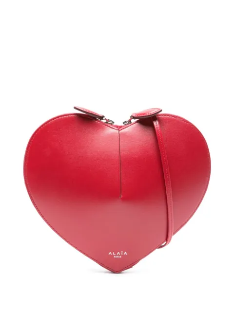 Alaïa heart-shaped leather shoulder bag Red AA1P003C0Y75