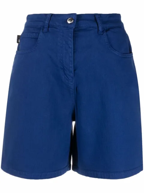 Love Moschino high-waisted chino shorts Blue WO16900S3711