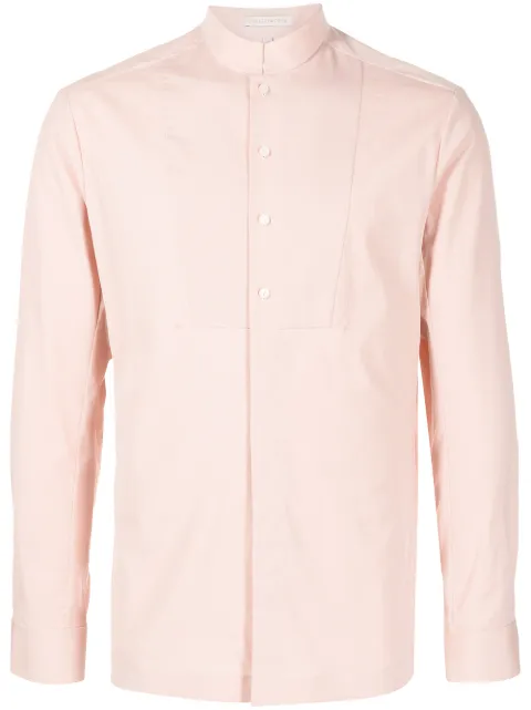 SHIATZY CHEN mandarin-collar fitted shirt Pink 126281