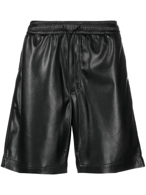 Nanushka Doxxi vegan leather bermuda shorts Black NM22CRST001