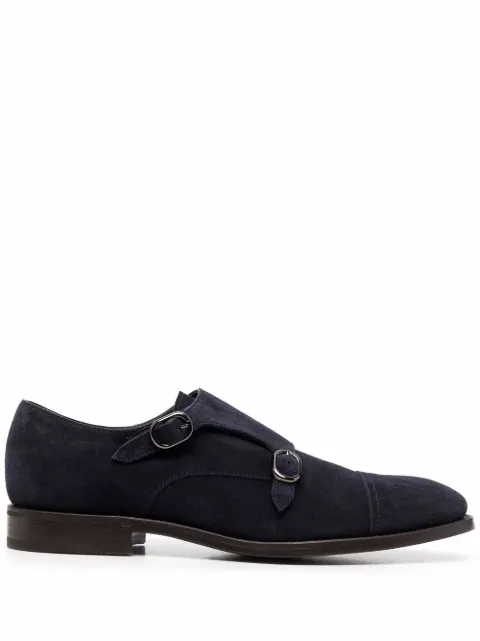 Henderson Baracco side-buckle monk shoes Blue 522013