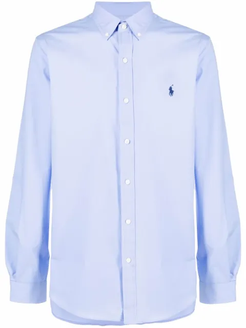 Polo Ralph Lauren long-sleeve buttoned collar shirt Blue 710829424011