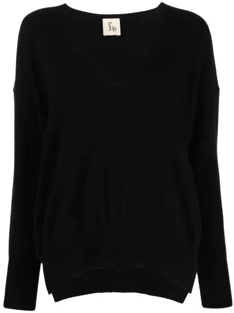 PAULA V-neck cashmere jumper Black 21CASHPAULA4