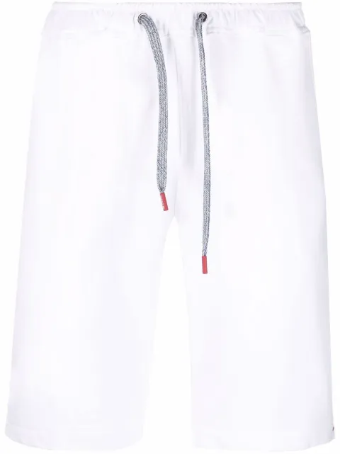 Kiton straight-leg track shorts White UPSHORTH0805201003