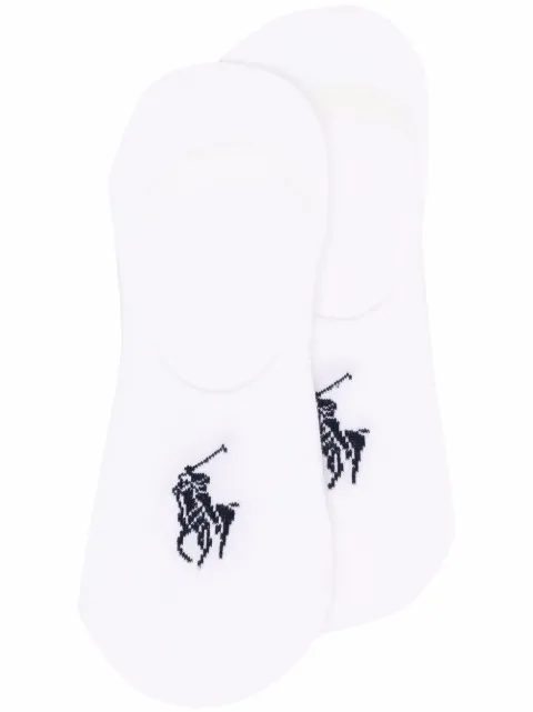 Polo Ralph Lauren logo-print socks (set of three) White 449655267003