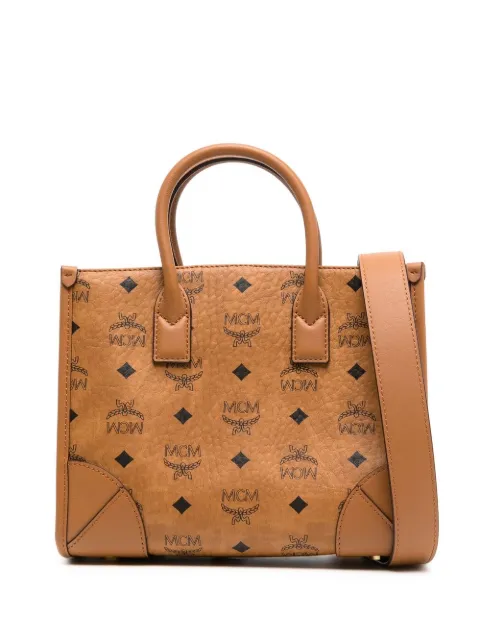 MCM small München tote bag Brown MWTCABO07