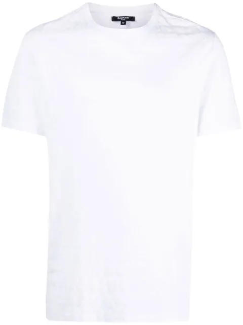 Balmain logo pattern T-shirt White BRM305270
