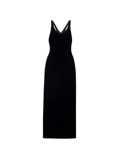 Saint Laurent cut-out silk dress Black 686338Y525R