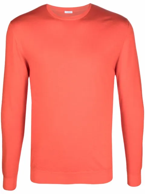 Malo crew-neck rib-trimmed jumper Red UXA170F8Z12