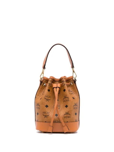 MCM Mini Dessau bucket bag Brown MWDCSDU03CO