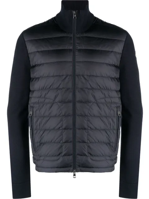 Moncler padded zip-up cardigan Blue L20919B50700A9341