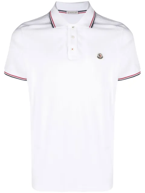 Moncler piquet polo shirt White L20918A7030084556