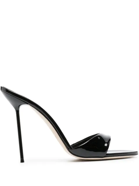 Paris Texas 105mm Lidia patent-leather sandals Black PX836XVN01