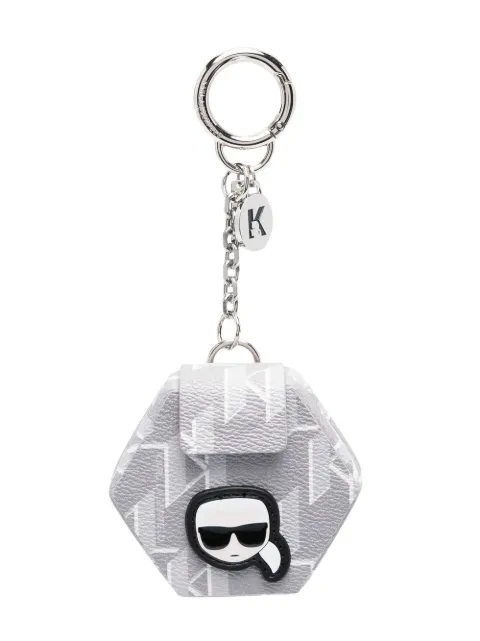 Karl Lagerfeld K/Ikonik mini pocket keychain Grey 225W3802248