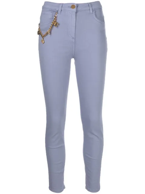 Elisabetta Franchi charm-detail denim jeans Blue PJ30S21E2