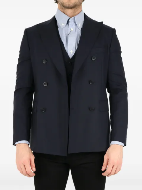 Tonello contrast-panel waistcoat Blue 01G3R0X1063U