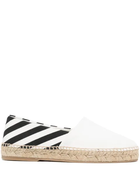 Off-White Diag-stripe espadrilles White OWIB009S22FAB0011001