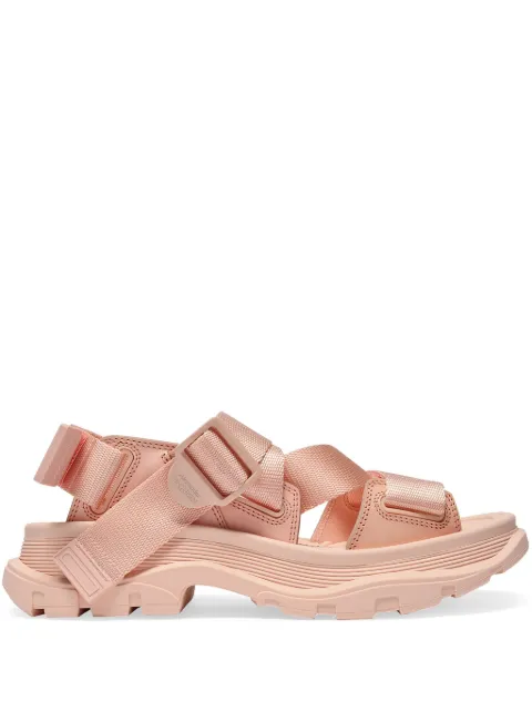 Alexander McQueen 45mm chunky sole trekking sandals Pink 667285W4R51