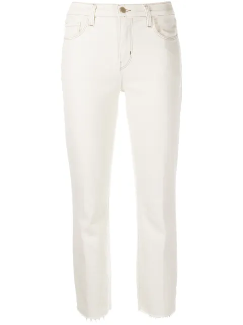 L'Agence cropped slim-cut jeans Neutrals 2520ISKRM