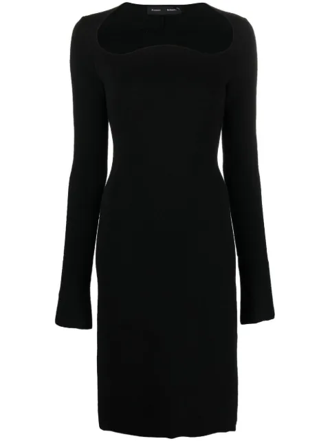 Proenza Schouler textured knit dress Black R2247024KY263