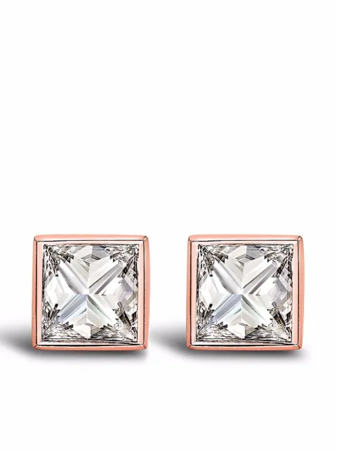 Pragnell 18kt rose gold RockChic diamond earrings Pink F0530