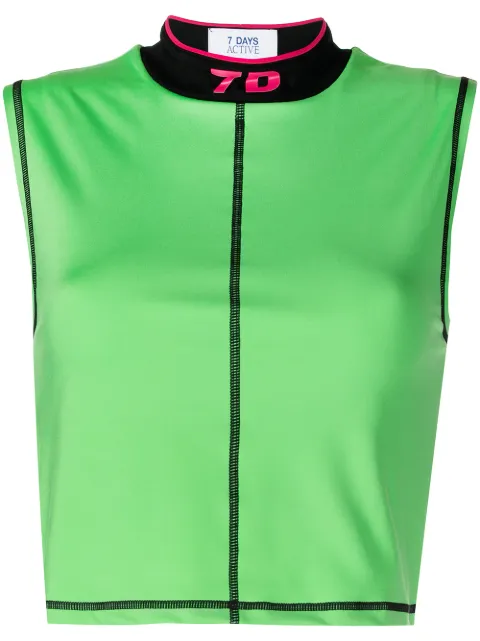 7 DAYS Active picabo running top Green 90107