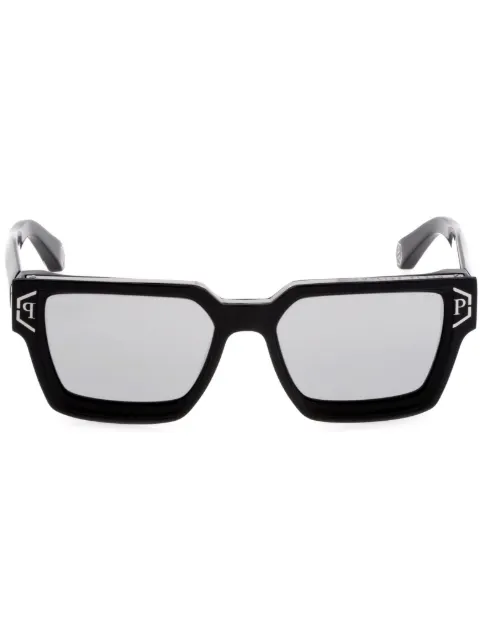 Philipp Plein Eyewear Plein Brave square frame sunglasses Grey PABAMES0132PXV086N