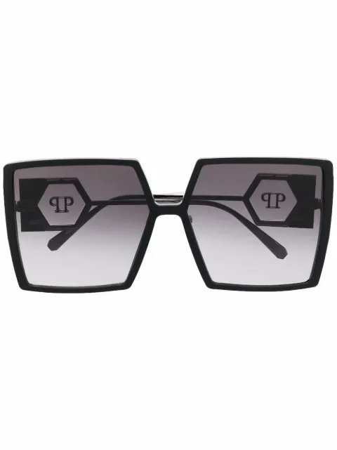 Philipp Plein Eyewear square-frame sunglasses Black PABAWES0114PXV085N