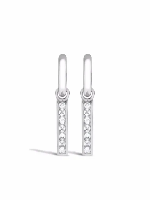 Pragnell 18kt white gold RockChic diamond earrings Silver F0680