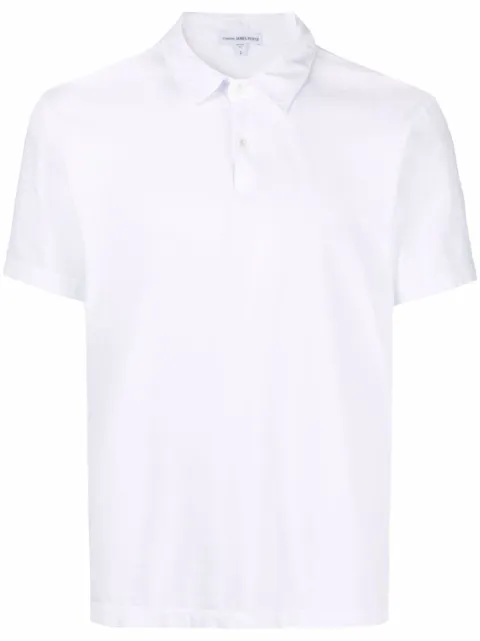 James Perse short-sleeved cotton polo shirt White MSX3337