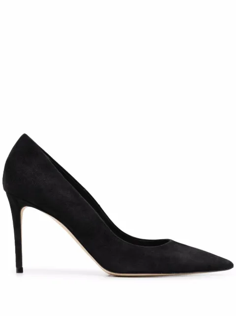 Scarosso x Brian Atwood Gigi 95mm suede pumps Black GIGIPUMPBLASUED