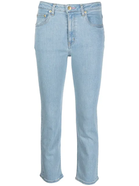 Tu es mon Tresor The Rose Quartz mid-rise cropped skinny jeans Blue TEMT007SO7Y
