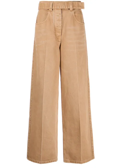 Alexander Wang belted wide-leg jeans Brown 1WC3224511250