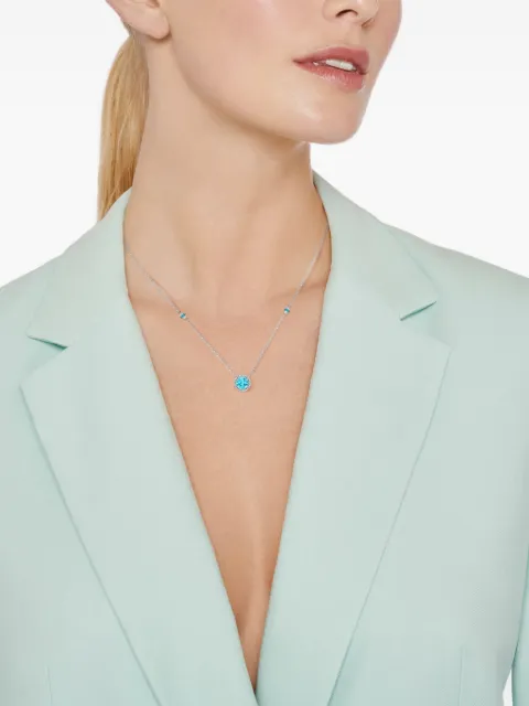 Kiki McDonough 18kt white gold Grace diamond and topaz necklace Silver NKDGM0201