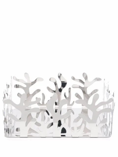 Alessi coral reef napkin holder Silver ESI18