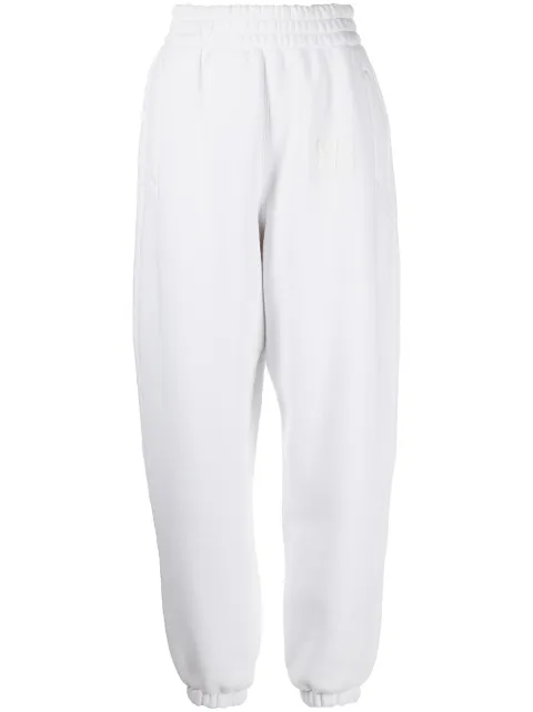 Alexander Wang logo-print track pants White 4CC3224348100