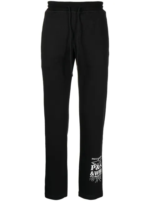White Mountaineering logo-print cotton sweatpants Black 11311529